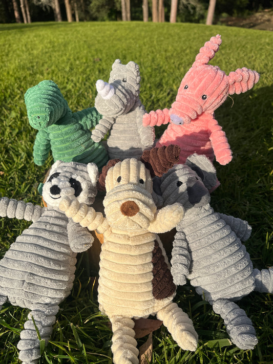 Corduroy Crew – Plush Dog Toys with Big Personality